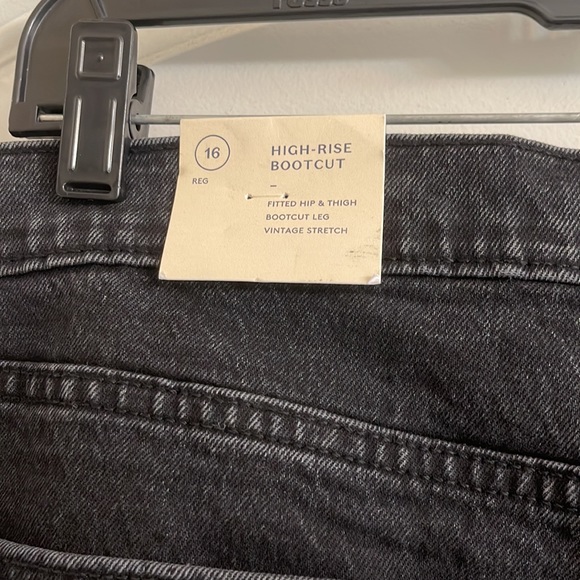 ♻️ New Universal Thread Black High Rise Bootcut Denim Jeans size 16/33 Regular - Picture 4 of 9